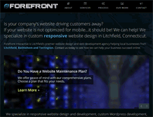 Tablet Screenshot of forefrontdesign.com